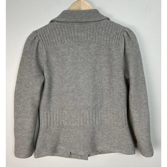 Diane Von Furstenberg Gray Wool Sweater Cardigan Size Small Women’s - Picture 2 of 5